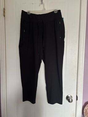 Maurices Black Drawstring Zip-Pocket Joggers